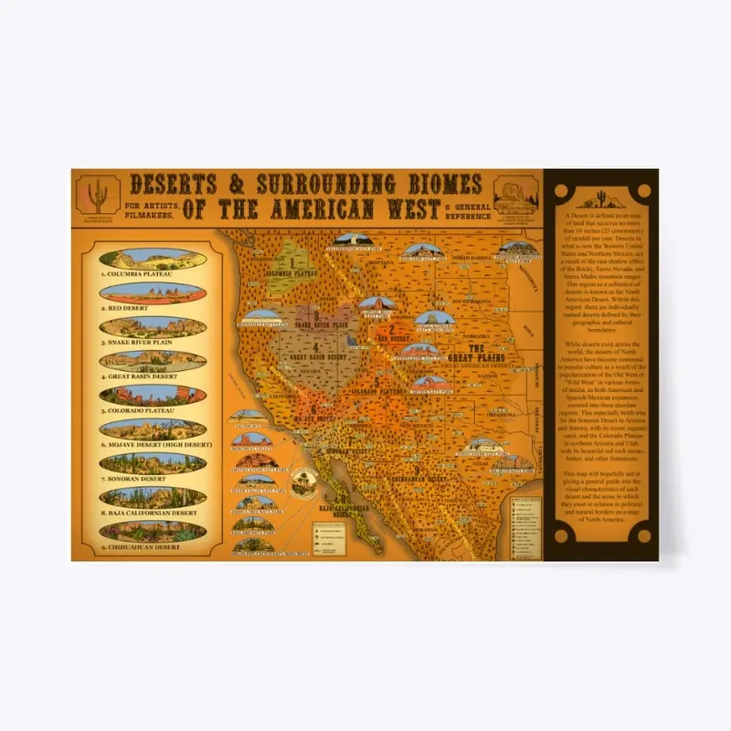 American Deserts Map